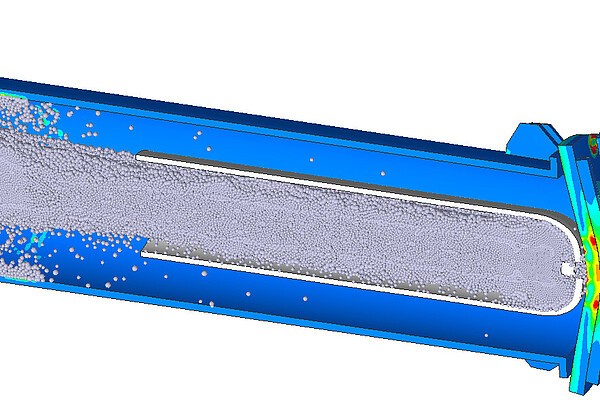 Test system for burst pressure and cycling tests on pressure vessels in hydrogen applications